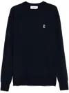 Etudes Studio Round-neck Merino Sweater In Blue