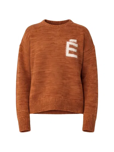 Etudes Studio Round Neck Merino Wool Sweater In Brown