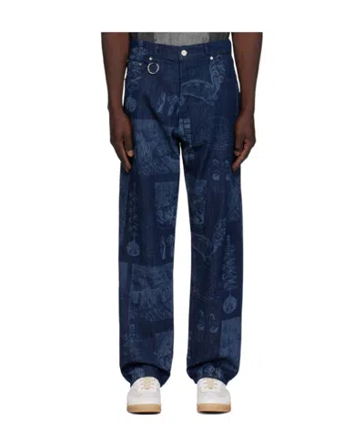 Etudes Studio Side Batia Suter Straight-leg Jeans In Blue