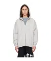 Etudes Studio Hooded Skyline Heather Grey Sweaters In White