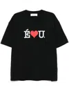 Etudes Studio Slogan-print T-shirt In Black
