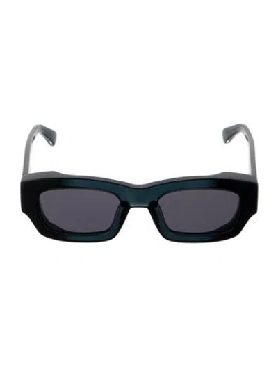 Pre-owned Etudes Studio Square Tinted Sunglasses In Blue