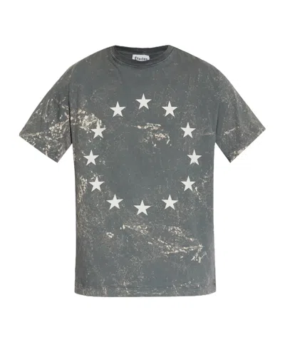 Etudes Studio Star-print Cotton T-shirt In Gray