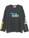 Etudes Studio Stickers-print T-shirt In Grey