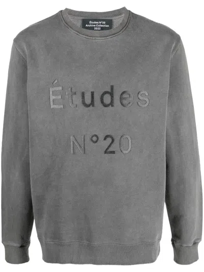 Etudes Studio Story N20 Distressed Sweatshirt In Grey