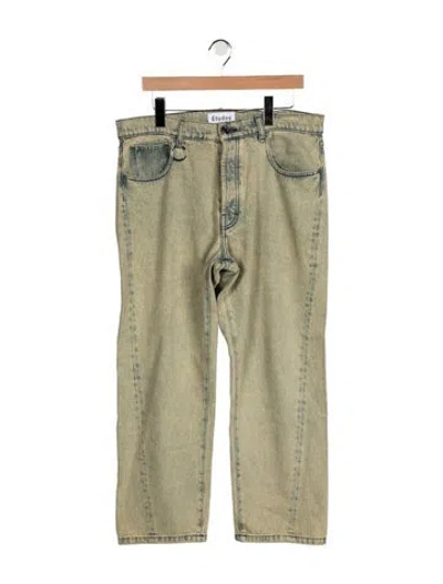 Pre-owned Etudes Studio Straight-leg Jeans In Green