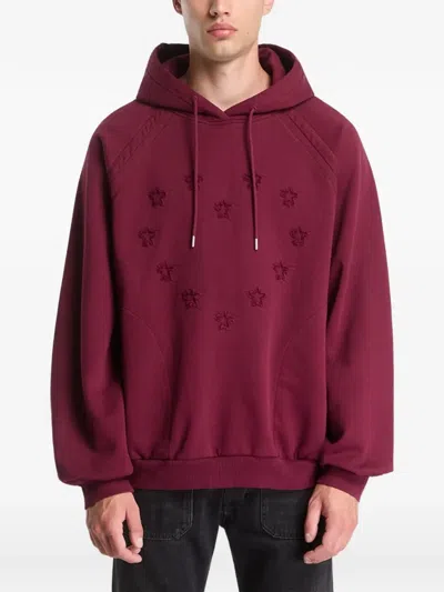 Etudes Studio Structure B Heart Hoodie In Red