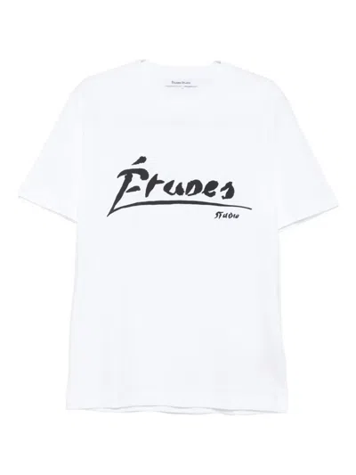 Etudes Studio The Regular Signed Graphic-print T-shirt In White