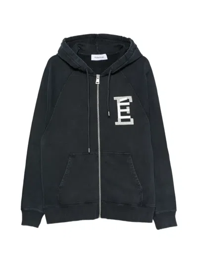 Etudes Studio University Logo-patch Hoodie In Blue