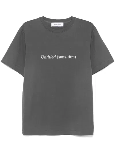 Etudes Studio Untitled-print T-shirt In Grau