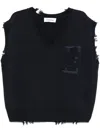 Etudes Studio V-neck Vest In 蓝色