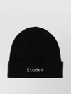 Etudes Studio Versatile Folded Brim Knit Beanie In Black