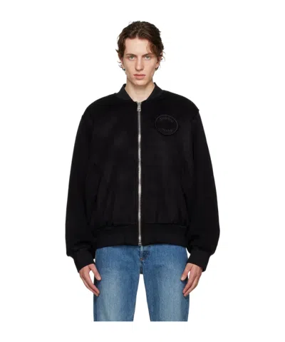 Etudes Studio Ville Logo-patch Bomber Jacket In Black