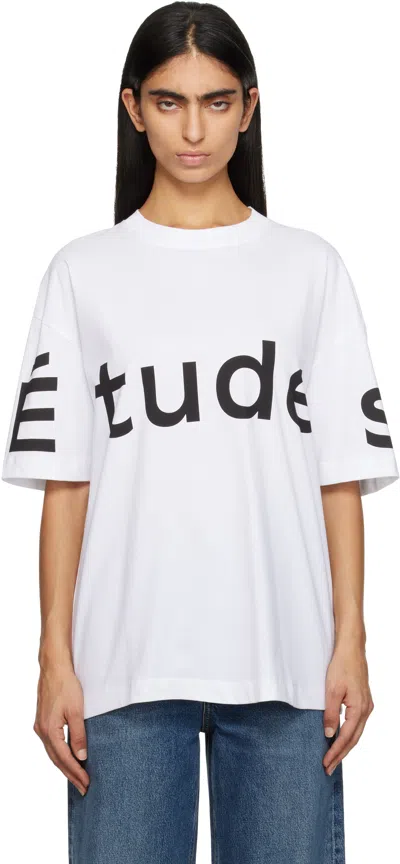 Etudes Studio White Big 'études' Relax T-shirt