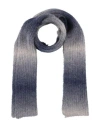 Etudes Studio Études Studio Woman Scarf Slate Blue Size - Alpaca Wool, Recycled Polyamide In Blue