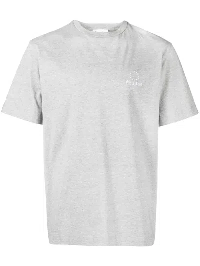 Etudes Studio Wonder Logo-print T-shirt In Grey
