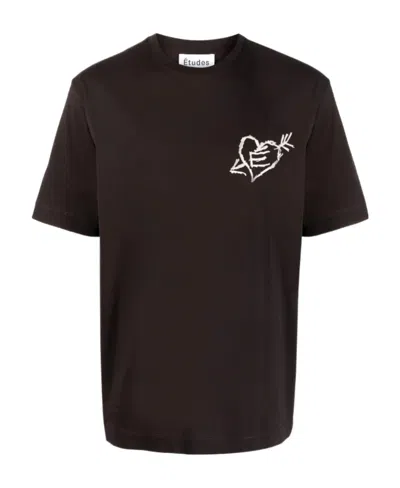Etudes Studio Wonder Small Graffiti Dk Brown In Black