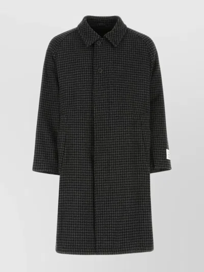 ETUDES STUDIO WOOL BLEND COAT HOUNDSTOOTH PATTERN