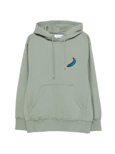 Etudes Studio X Andy Warhol Frayed-detail Hoodie In Green