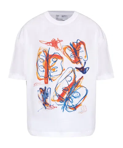 Etudes Studio X Julian Farade Abstract-print T-shirt In White