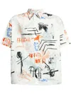 Etudes Studio X Julian Farade Illusion Cotton Shirt In White