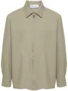 Etudes Studio Zenith Virgin Wool Shirt In Green