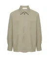 Etudes Studio Zenith Virgin Wool Shirt In Nude