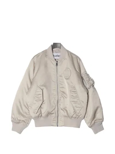 Etudes Studio Zip-fastening Bomber Jacket In Gray
