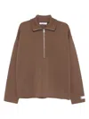 Etudes Studio Zip-up Sweatshirt In Brown