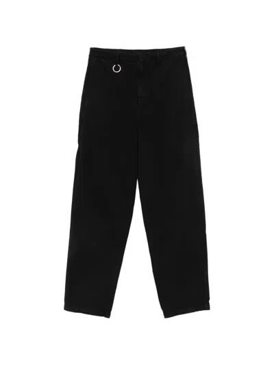 Etudes Studio Zip-detail Chino Trousers In Black