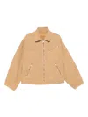 Etudes Studio Zipped Paint-splatter Jacket In Brown
