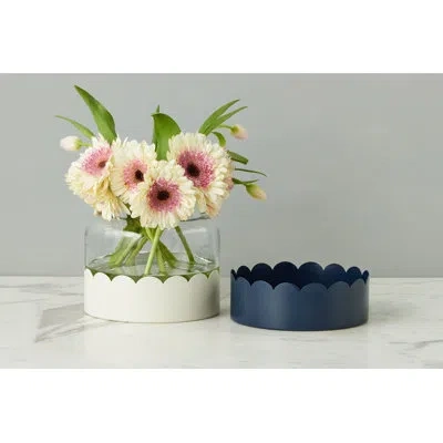 Etúhome 2-in-1 Scalloped Bloom Vase In Multi