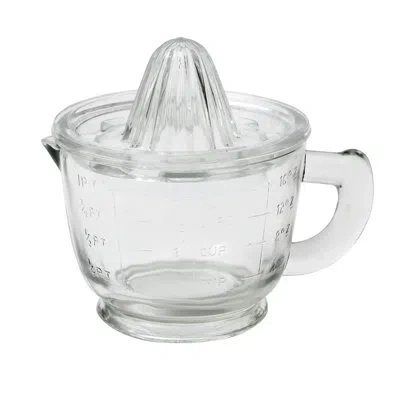 Etúhome Bistro Glass Citrus Hand Press Juicer In Transparent