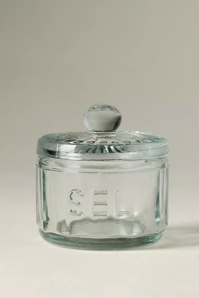 Etúhome Bistro Glass Salt Cellar In Transparent