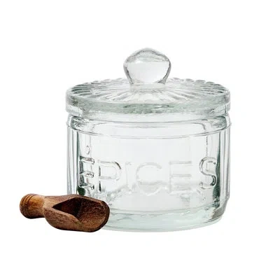 Etúhome Bistro Glass Spice Cellar In Transparent