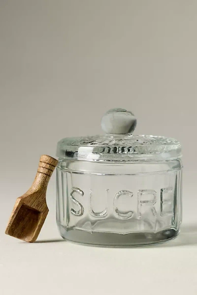 Etúhome Bistro Glass Sugar Cellar In Transparent