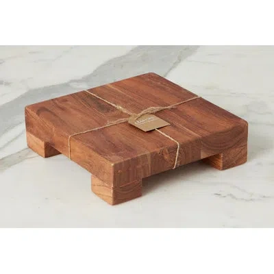 Etúhome Classic Square Trivet Riser, Small In Brown