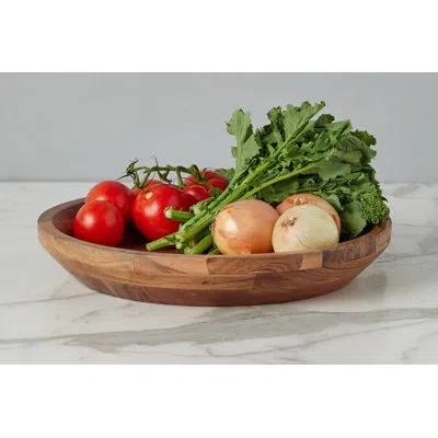 Etúhome Couscous Wood Serve Bowl, Natural In Brown