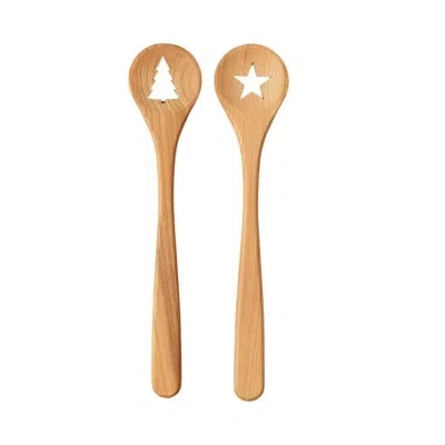 Etúhome Euro Holiday Spoon Set - Beechwood In Natural