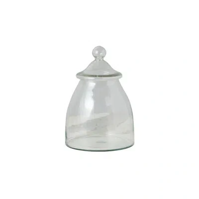Etúhome French Bistro Vintage Glass Bon Bon Jar With Lid - 7.8"l X 5.11"w X 11.2"h In Clear