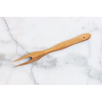 Etúhome German 2-prong Fork, Cherrywood In Brown