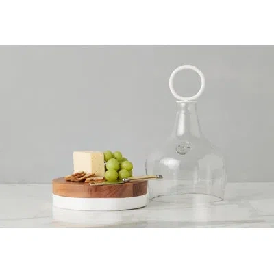 Etúhome Glass Cloche Food Cover, Ring Handle, Small In Multi