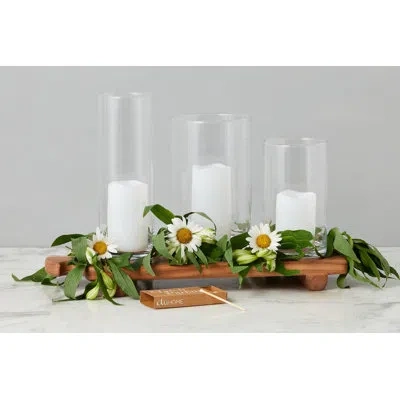 Etúhome Glass Hurricanes, Set Of 3 In White
