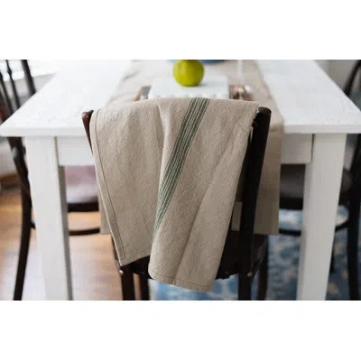 Etúhome Kitchen Tea Towel, Vintage Stripe In Neutral