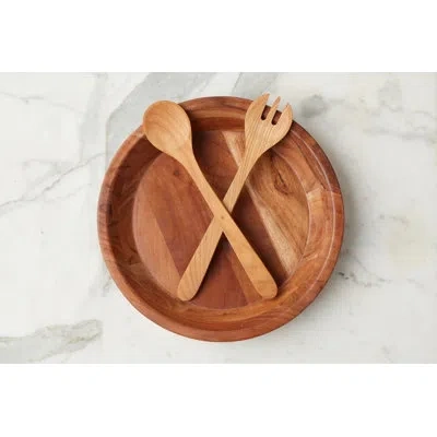 Etúhome Mediterranean Salad Servers Cherrywood