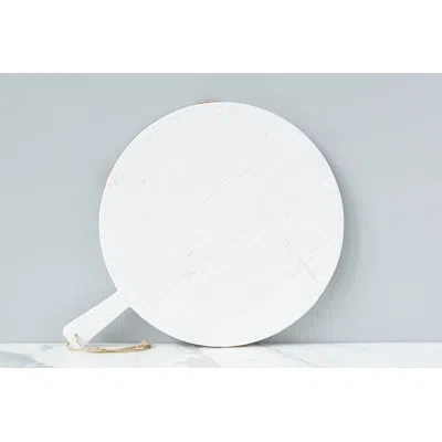Etúhome Mod Charcuterie Cheese Board, Medium Round In White