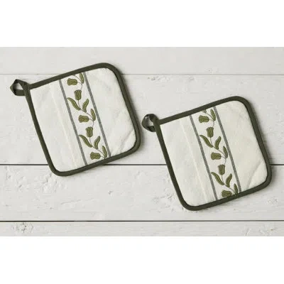 Etúhome Pot Holder, Tulip In Green