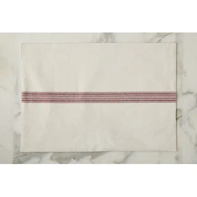 Etúhome Rectangle Placemats, Vintage Stripe In White