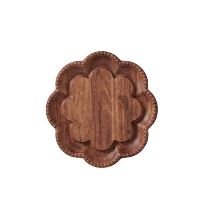 Etúhome Scalloped Vintage English Bread Board - 11"w