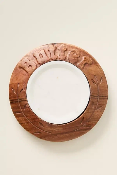 Etúhome Vintage English Wood Butter Board In Brown